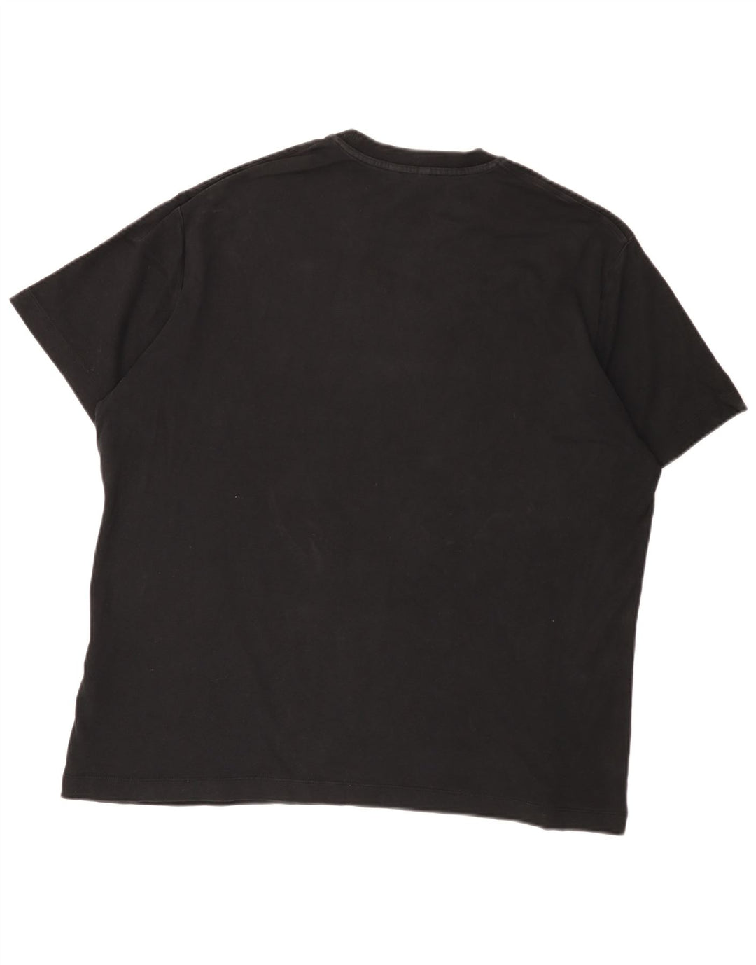 Massimo Dutti Mens T-Shirt Top 2XL Black Cotton