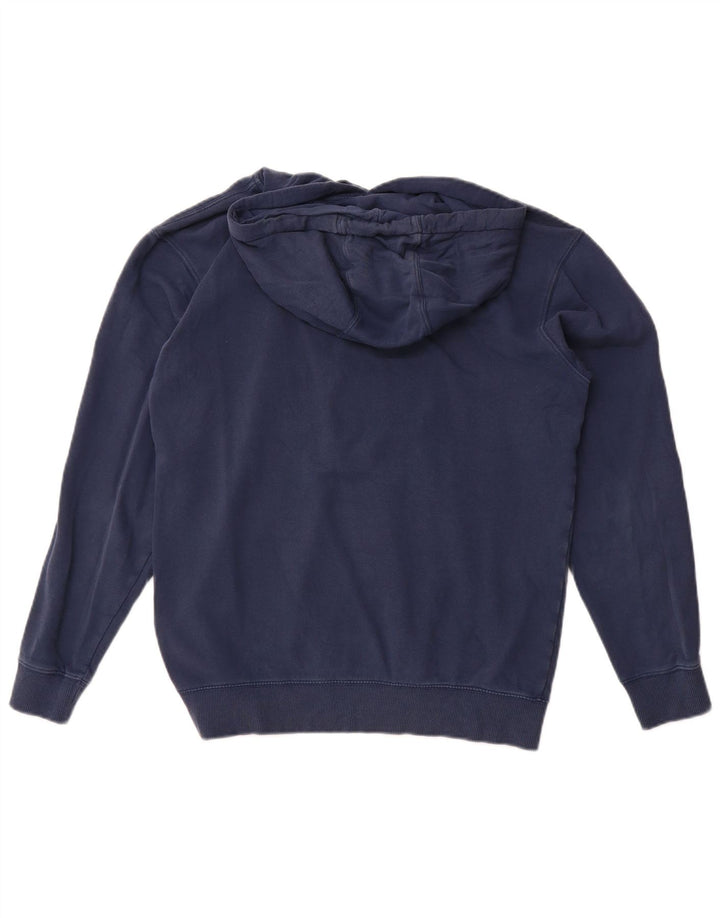 Vans Mens Graphic Hoodie Jumper Small Navy Blue Cotton