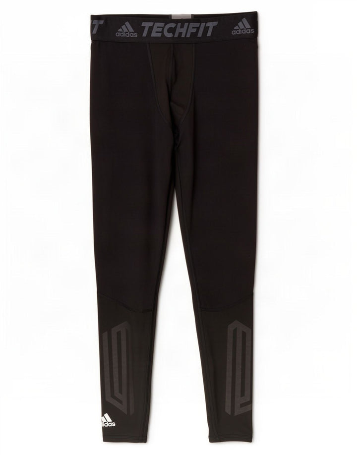 Adidas Mens Climalite Graphic Leggings XL Black Polyester