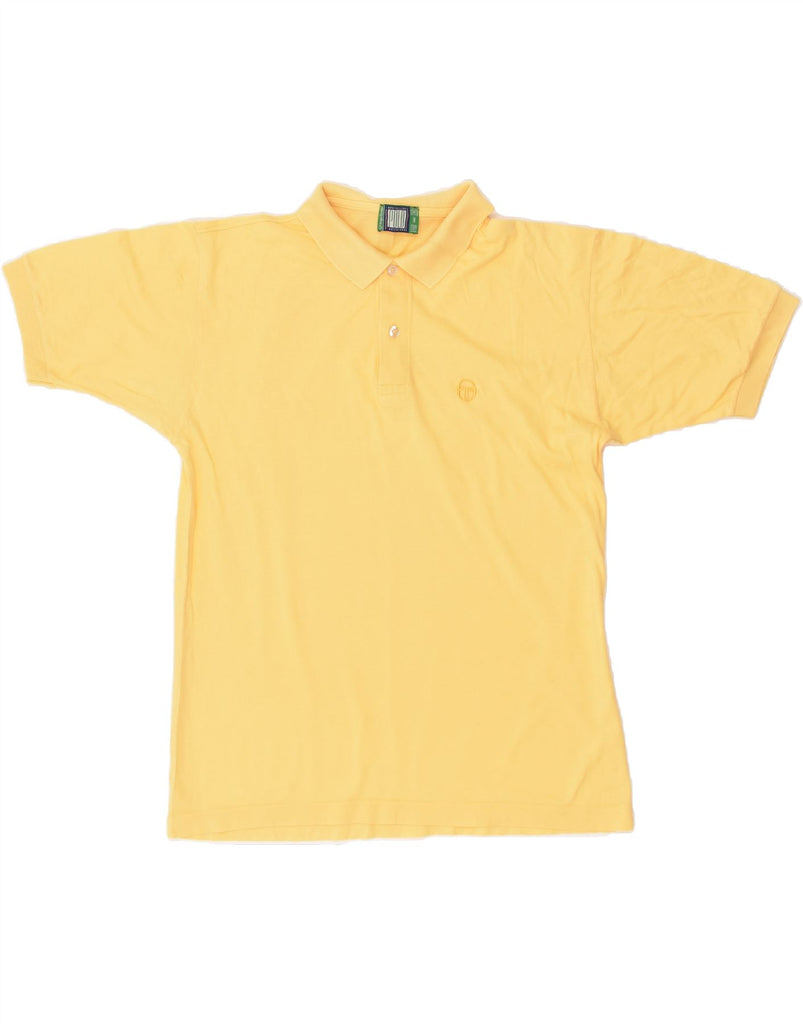 SERGIO TACCHINI Mens Polo Shirt Medium Yellow | Vintage Sergio Tacchini | Thrift | Second-Hand Sergio Tacchini | Used Clothing | Messina Hembry 