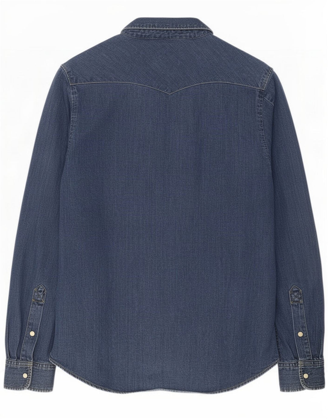 Lee Mens Denim Shirt Medium Blue Cotton
