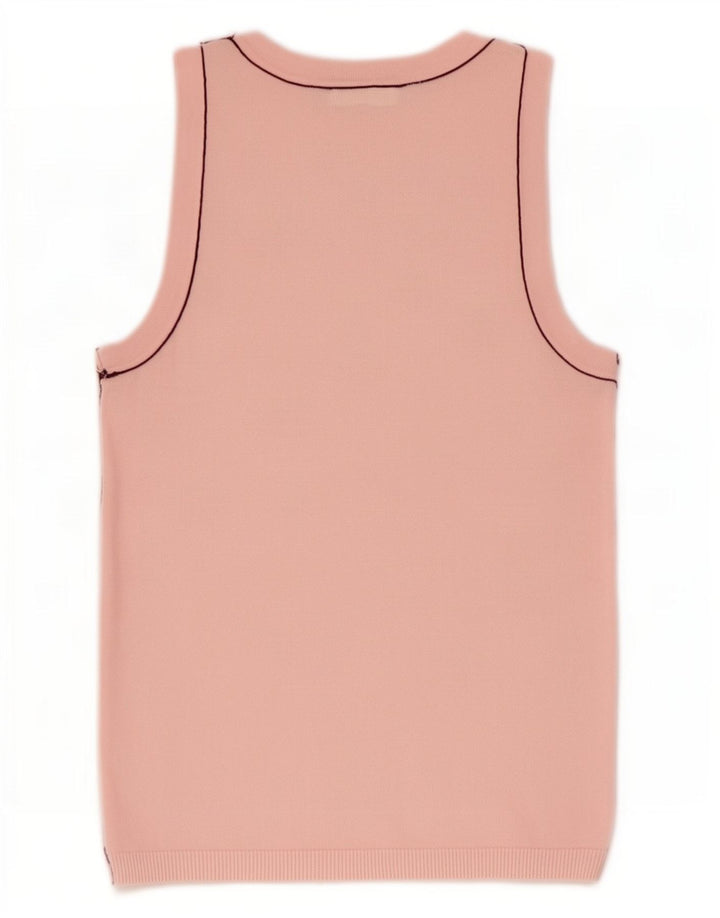 Zara Womens Vest Top UK 8 Small Pink Viscose