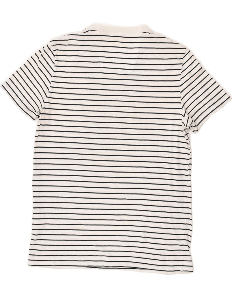 NAUTICA Mens T-Shirt Top Small White Striped Cotton | Vintage Nautica | Thrift | Second-Hand Nautica | Used Clothing | Messina Hembry 