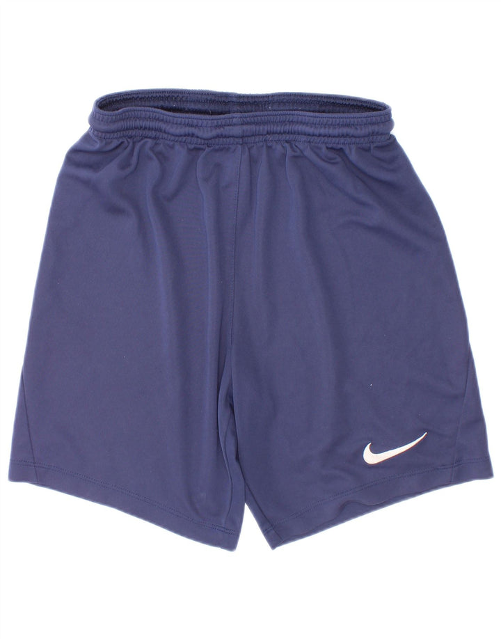 Nike Boys Dri Fit Sport Shorts 10-11 Years Medium Navy Blue Polyester