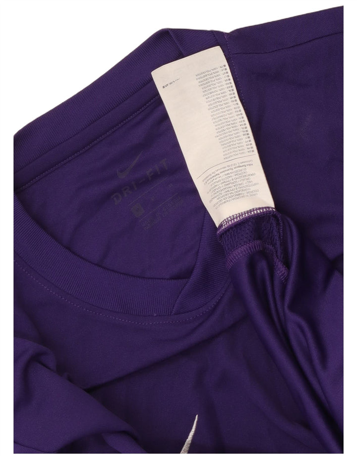 Nike Mens T-Shirt Top Medium Purple Polyester