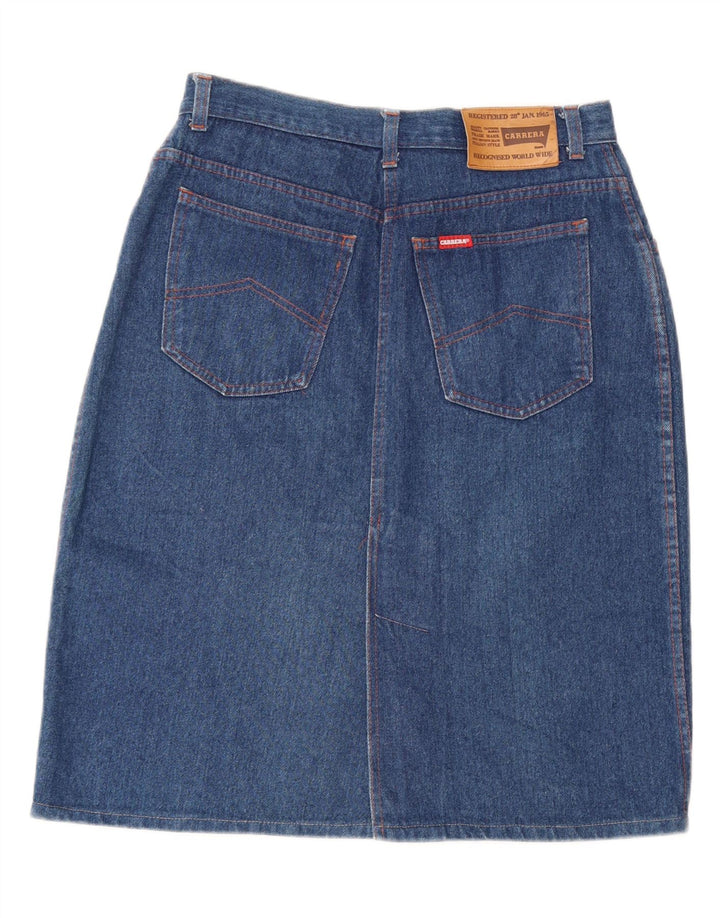 CARRERA Womens Denim Skirt W32 Large Blue Cotton