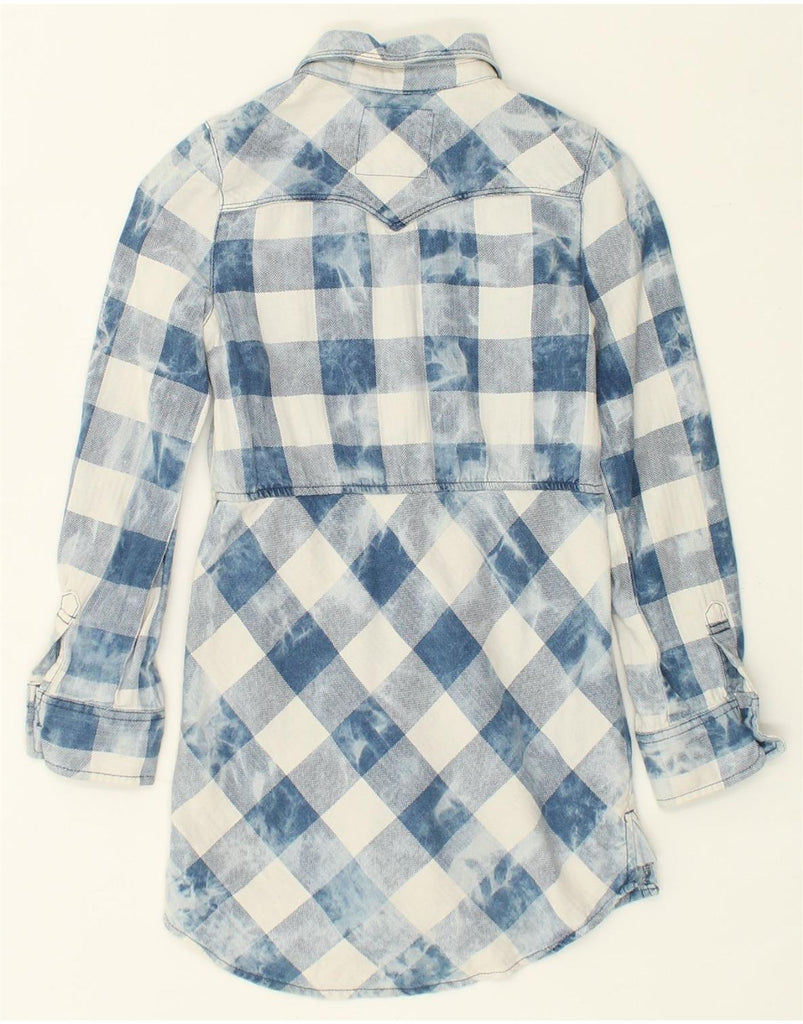 LEVI'S Girls Shirt Dress 8-9 Years Small  Blue Check Cotton | Vintage Levi's | Thrift | Second-Hand Levi's | Used Clothing | Messina Hembry 