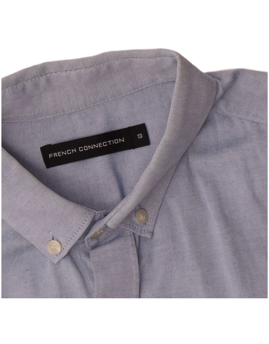 French Connection Mens Shirt Small Blue Cotton