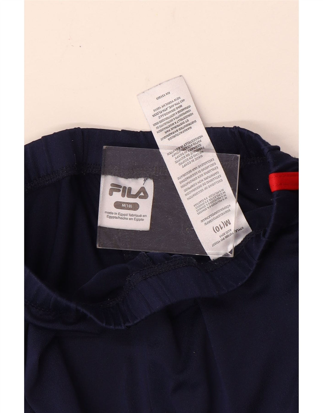 Fila Boys Graphic Tracksuit Trousers 9-10 Years Medium Navy Blue Polyester