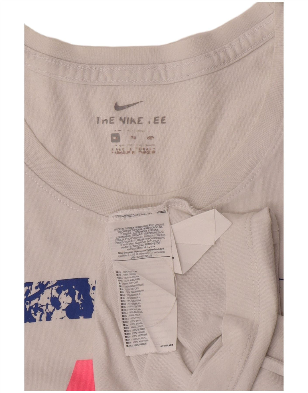 Nike Mens Graphic T-Shirt Top 2XL White Cotton