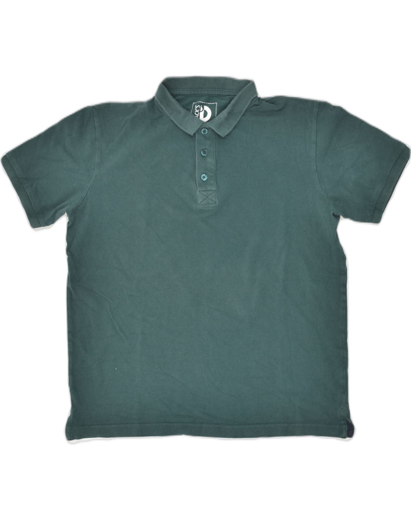 DACK'S Mens Polo Shirt Medium Green Cotton | Vintage Dack's | Thrift | Second-Hand Dack's | Used Clothing | Messina Hembry 