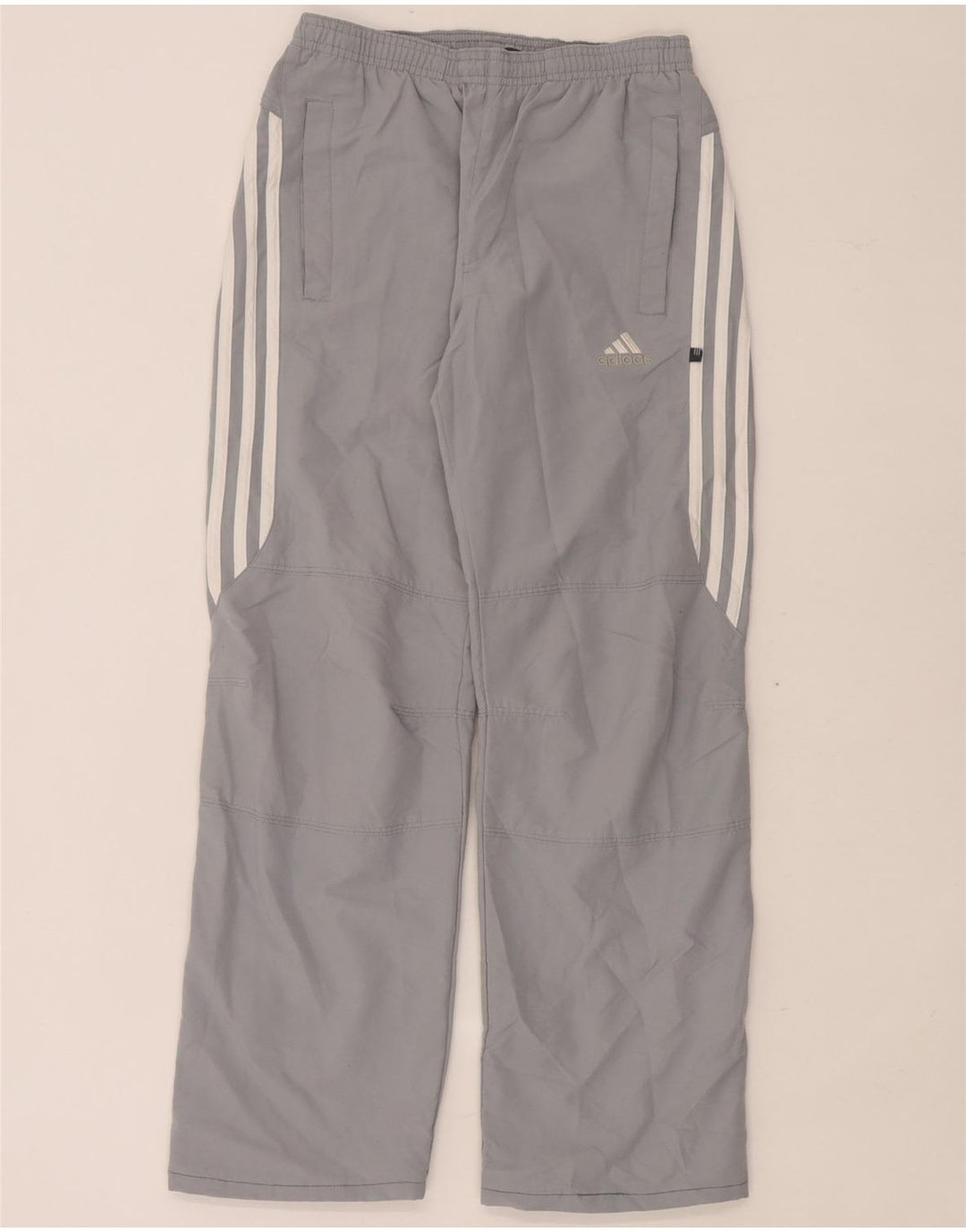 Adidas Boys Tracksuit Trousers 11-12 Years Grey Polyester