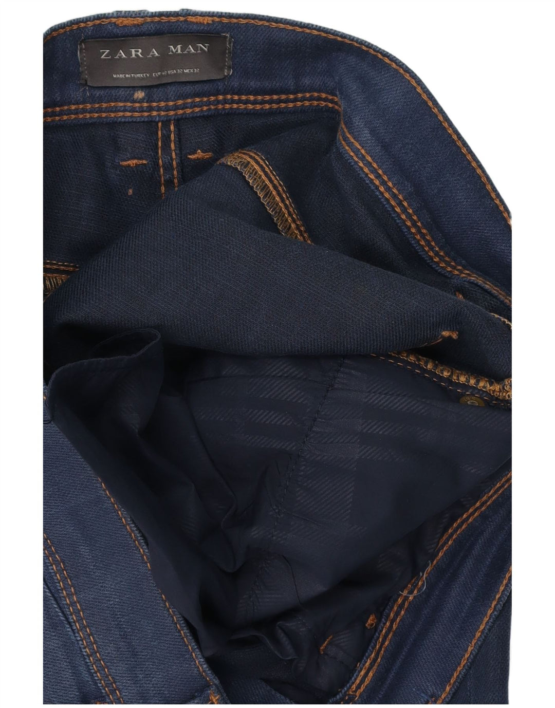 Zara Mens Slim Jeans EU 42 Large W32 L31 Navy Blue