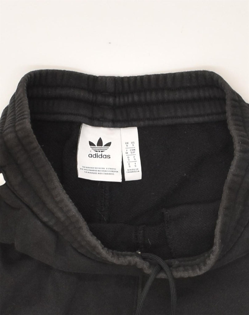 ADIDAS Mens Graphic Tracksuit Trousers Joggers Small Black Cotton | Vintage Adidas | Thrift | Second-Hand Adidas | Used Clothing | Messina Hembry 