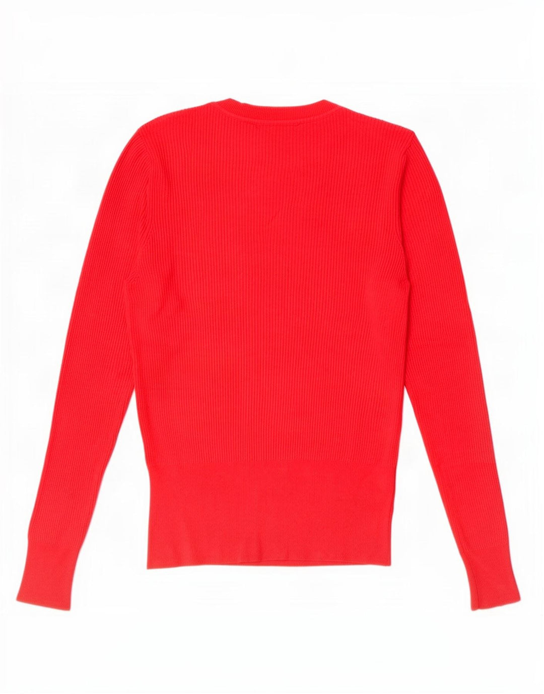 Marks & Spencer Womens Crew Neck Jumper Sweater UK 14 Large Red Viscose
