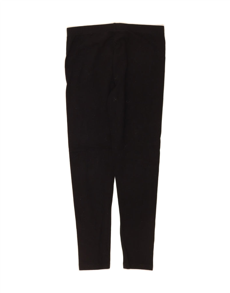 CALVIN KLEIN Girls Graphic Leggings 10-11 Years Large Black Cotton Vintage Calvin Klein and Second-Hand Calvin Klein from Messina Hembry 