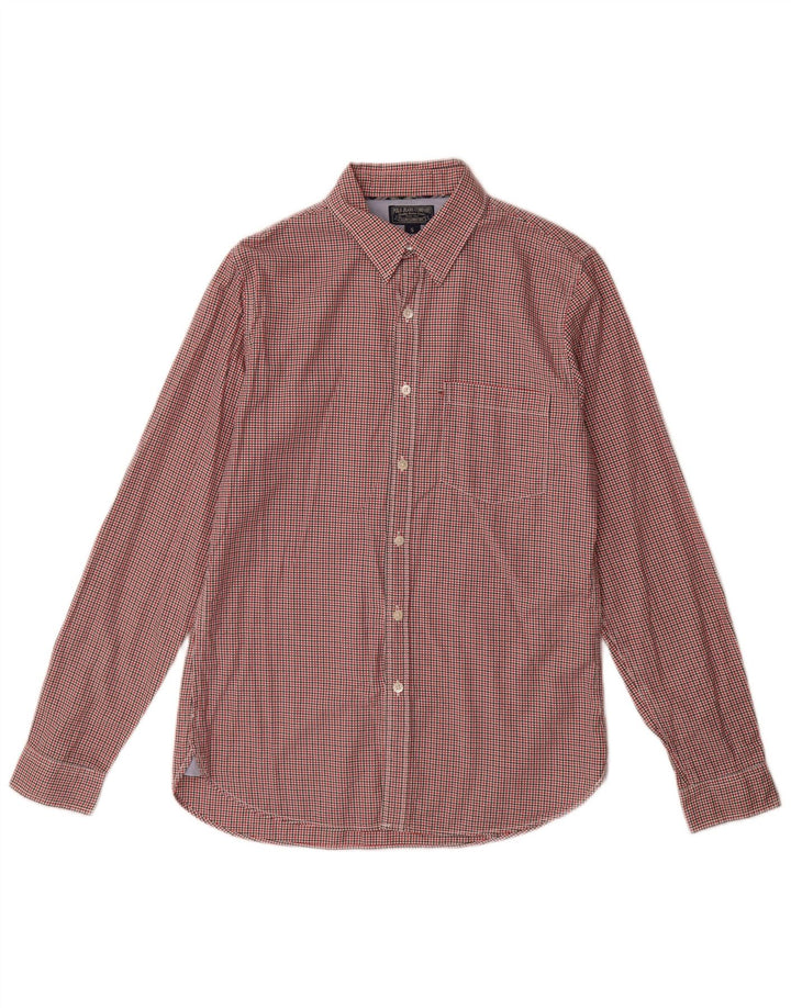 POLO RALPH LAUREN Mens Flannel Shirt Small Red Check Cotton