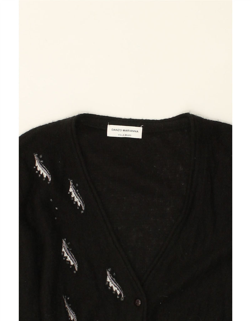 VINTAGE Womens Cardigan Sweater UK 16 Large Black | Vintage Vintage | Thrift | Second-Hand Vintage | Used Clothing | Messina Hembry 