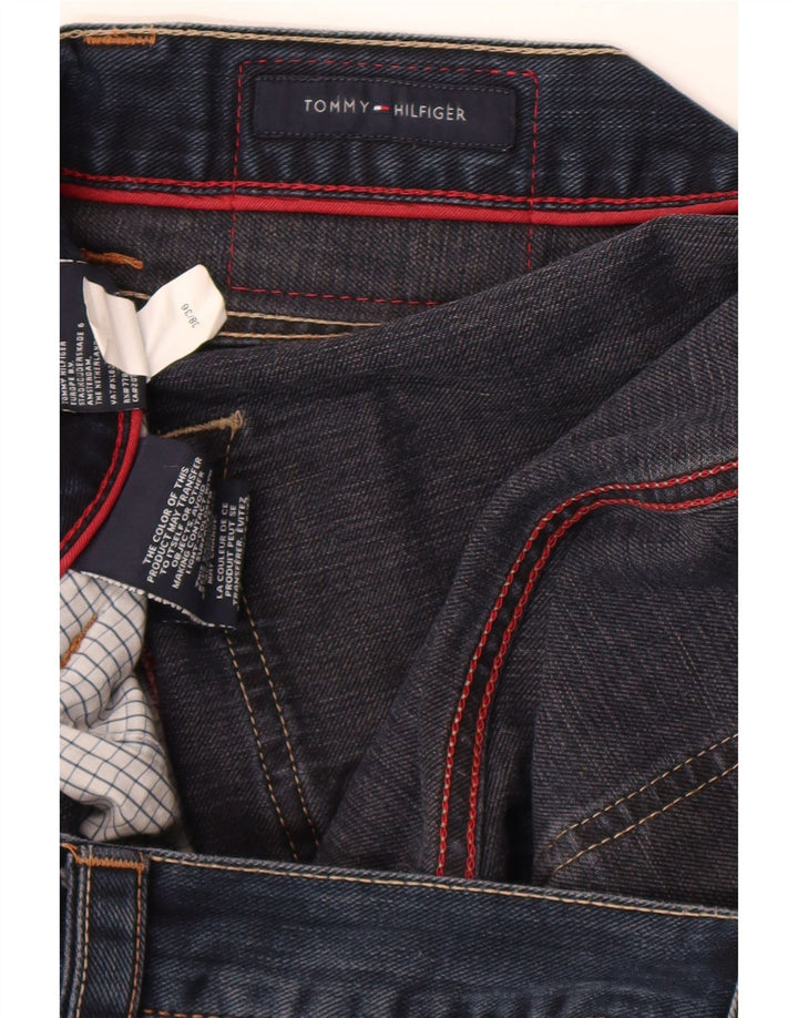 Tommy Hilfiger Mens Straight Jeans W38 L36 Navy Blue Cotton