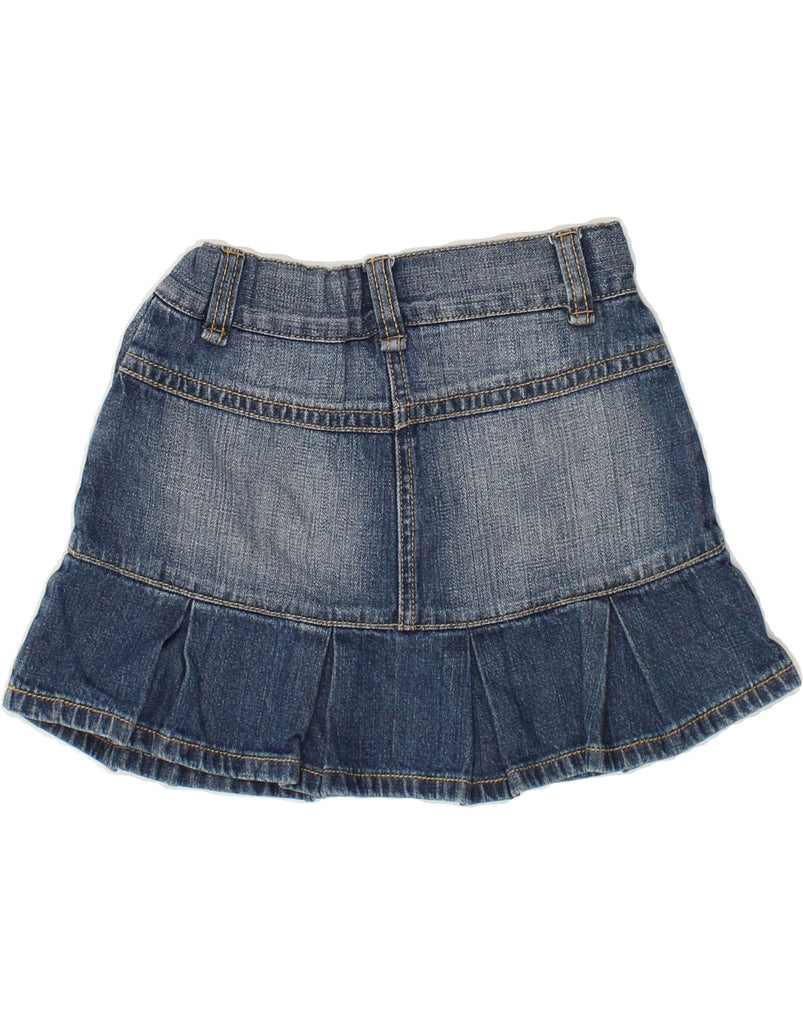 BENETTON Girls Denim Skirt 7-8 Years Medium W22 Blue Cotton | Vintage Benetton | Thrift | Second-Hand Benetton | Used Clothing | Messina Hembry 