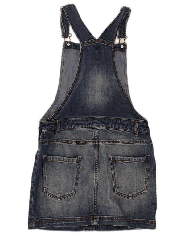 Fat Face Girls Dungaree Denim Skirt 12-13 Years W28 Blue Cotton