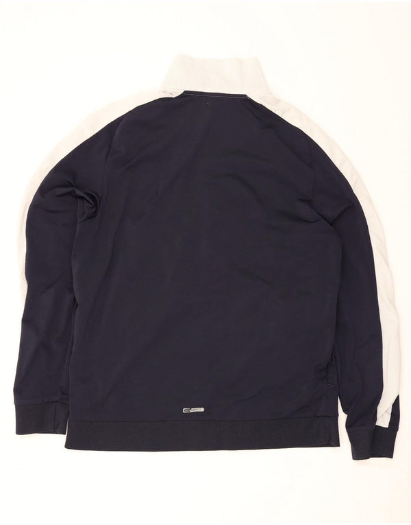 Puma Mens Tracksuit Top Jacket Large Navy Blue Colourblock