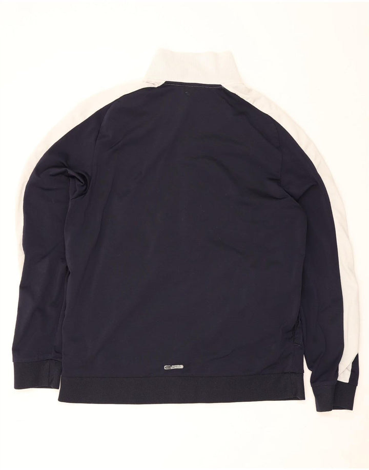 Puma Mens Tracksuit Top Jacket Large Navy Blue Colourblock