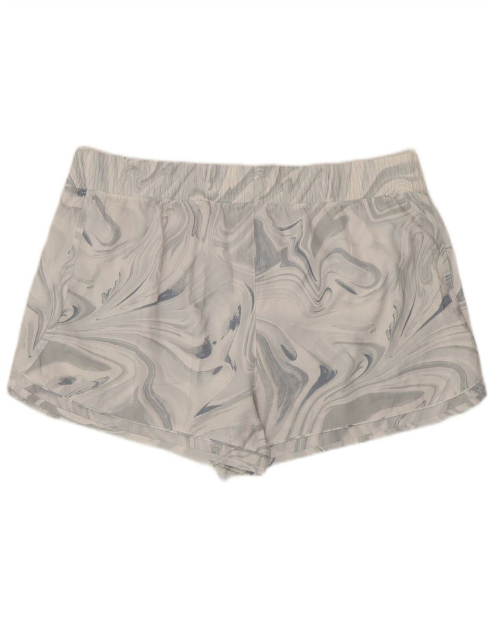 Fila Womens Sport Shorts UK 20 2XL  Grey Tie Dye Polyester