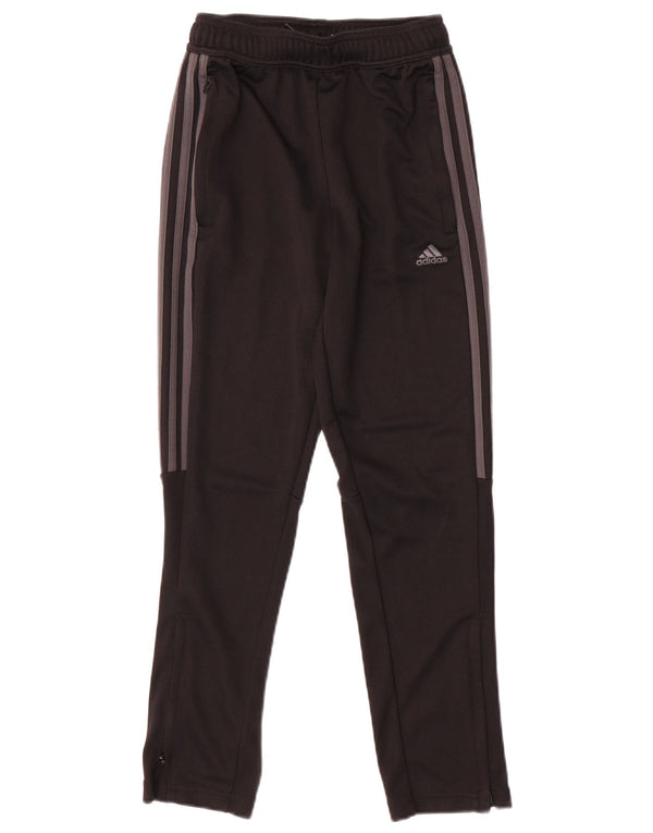Adidas Boys Aeroready Tracksuit Trousers 11-12 Years Black Polyester