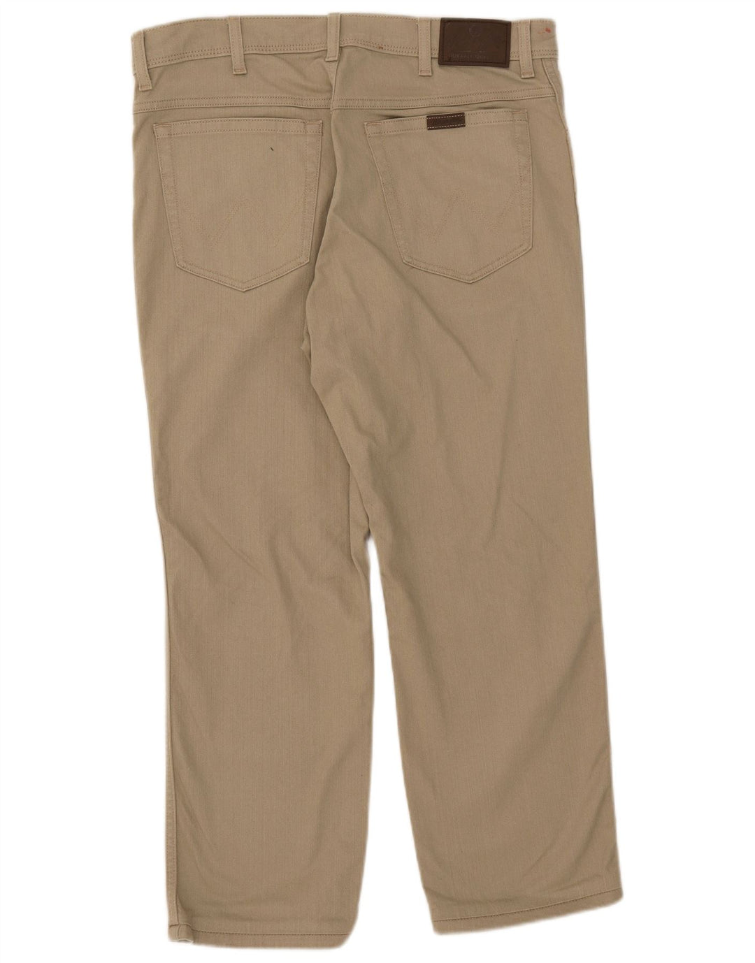 Wrangler Mens Cropped Jeans W36 L25 Beige Cotton