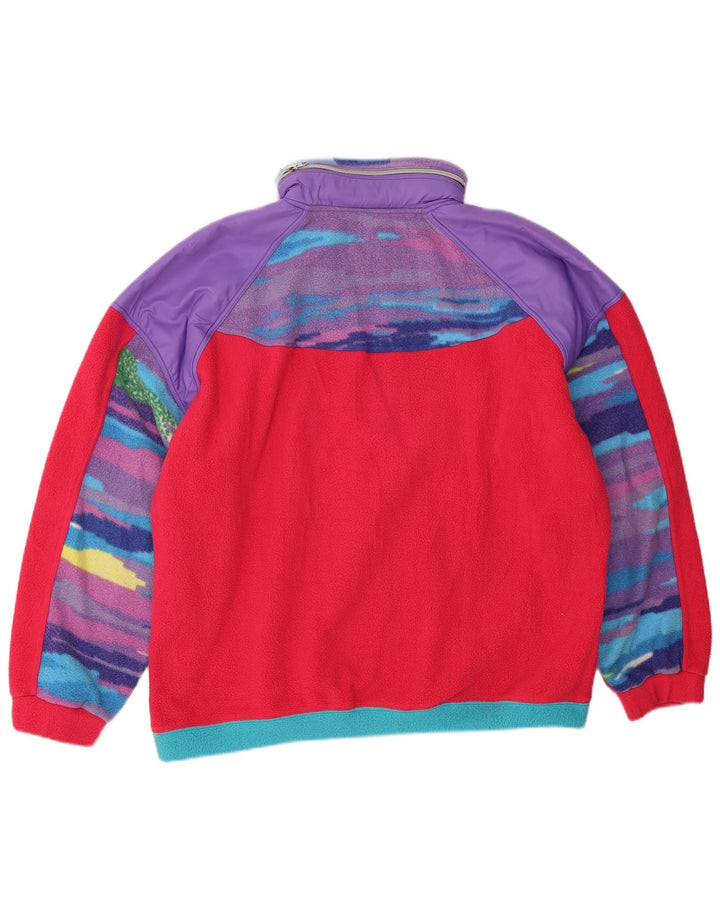 Colmar Mens Zip Neck Fleece Jumper XL Multicoloured Colourblock Polyester