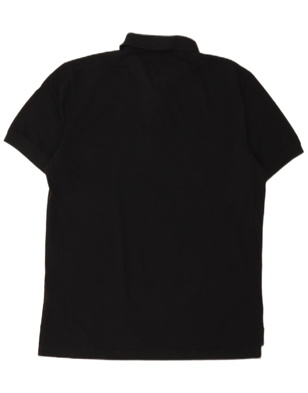 Tommy Hilfiger Mens Regular Fit Polo Shirt Large Black Cotton