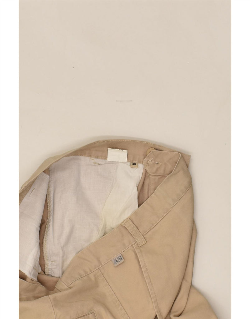 VINTAGE Mens Straight Chino Trousers IT 48 Medium W34 L34  Beige Cotton | Vintage Vintage | Thrift | Second-Hand Vintage | Used Clothing | Messina Hembry 