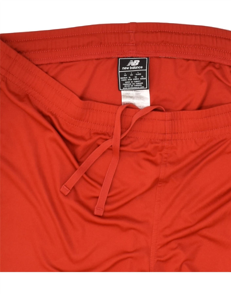 NEW BALANCE Mens Sport Shorts Large Red Polyester | Vintage New Balance | Thrift | Second-Hand New Balance | Used Clothing | Messina Hembry 