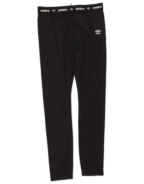 Umbro Girls Leggings 15-16 Years W26 Black Polyester