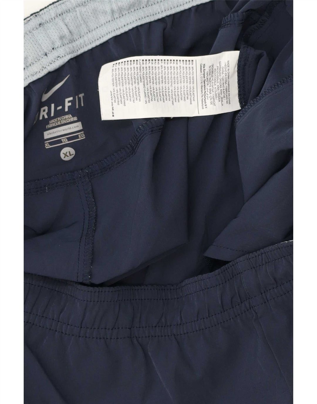 Nike Mens Sport Shorts XL Navy Blue Polyester