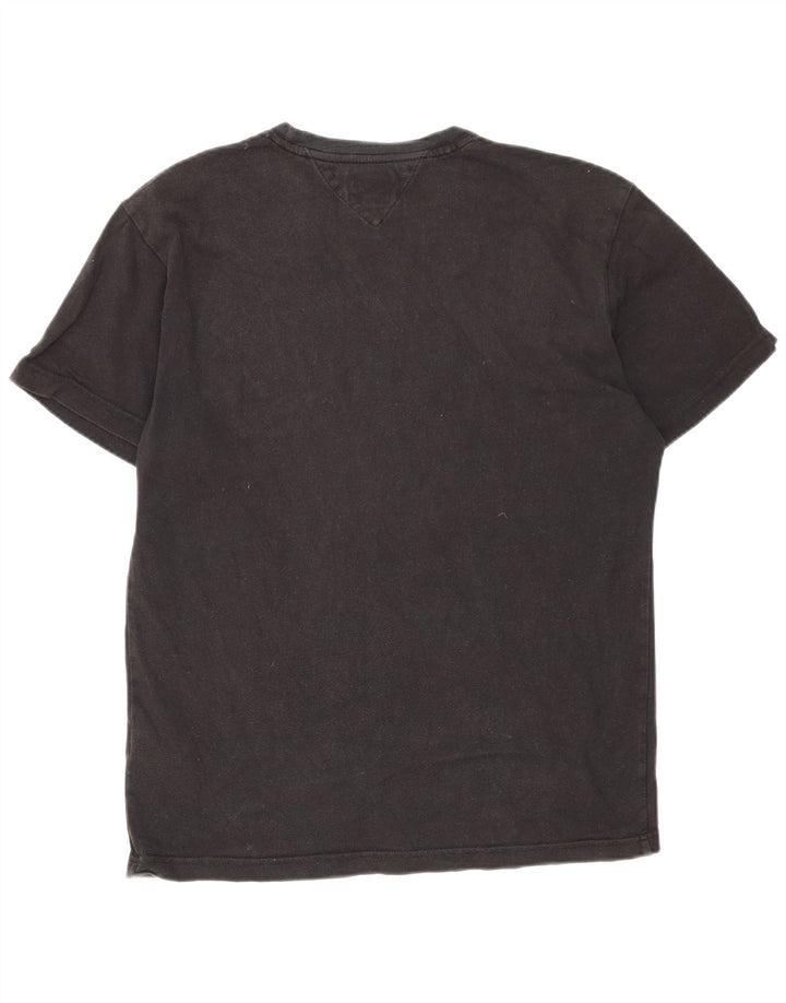 Tommy Hilfiger Mens T-Shirt Top Large Black Cotton