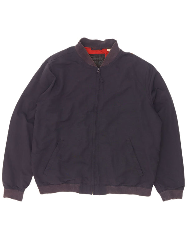 Levi's Mens Bomber Jacket UK 42 XL Navy Blue Polyamide