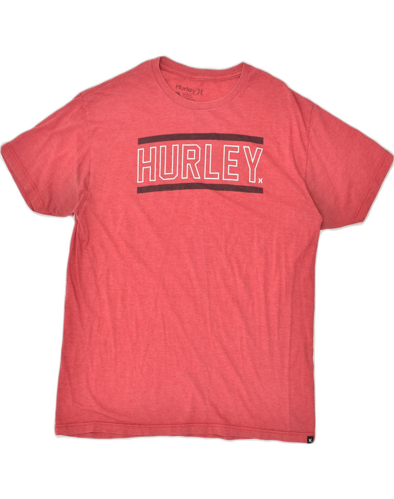 HURLEY Mens Graphic T-Shirt Top Large Red Cotton | Vintage Hurley | Thrift | Second-Hand Hurley | Used Clothing | Messina Hembry 