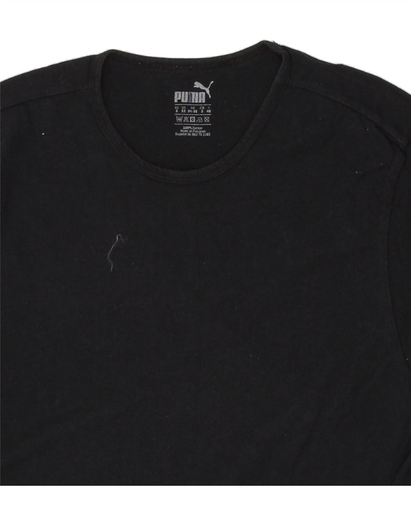 PUMA Mens T-Shirt Small Black Cotton Vintage Puma and Second-Hand Puma from Messina Hembry 