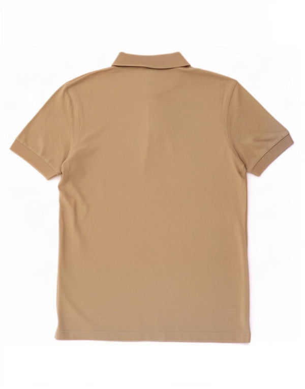 Hugo Boss Mens Polo Shirt Small Beige Cotton