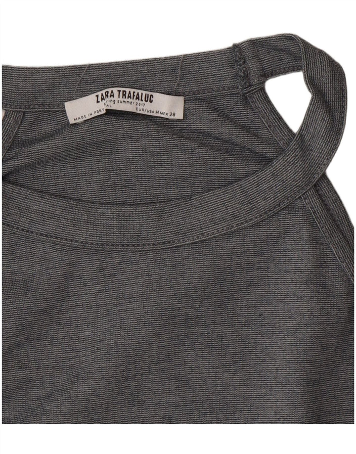 Zara Womens Trafaluc Halter Dress UK 12 Medium Grey
