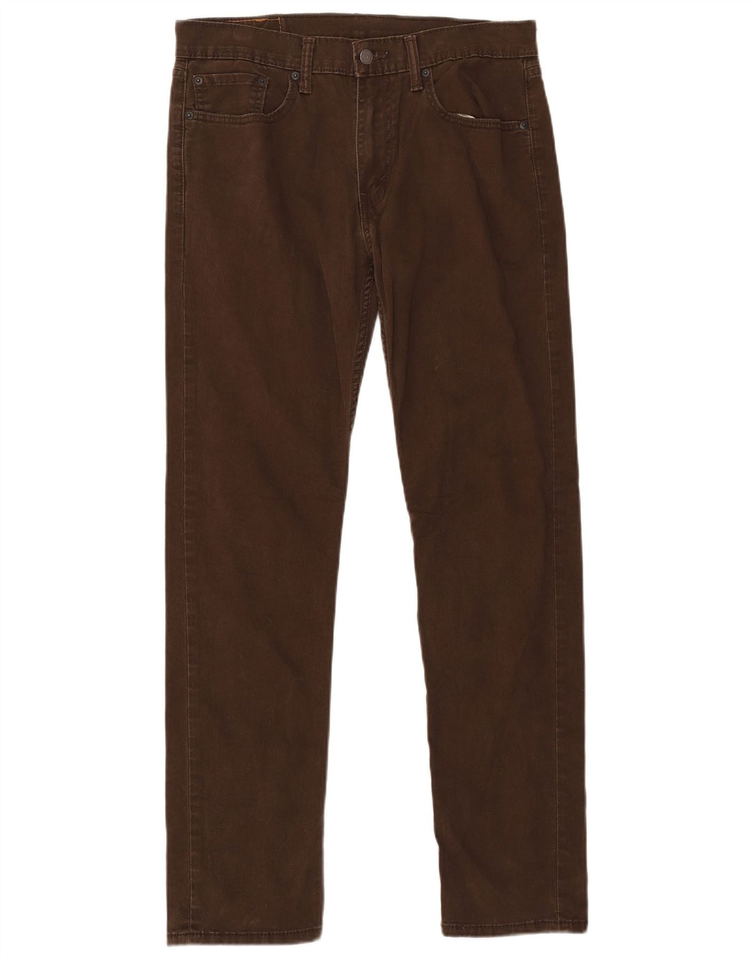 LEVI'S Mens 502 Slim Tapered Jeans W32 L34 Brown Cotton