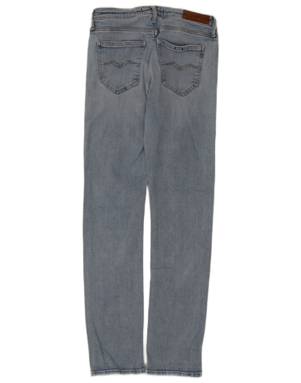 Replay Womens Slim Jeans W27 L30 Blue Cotton
