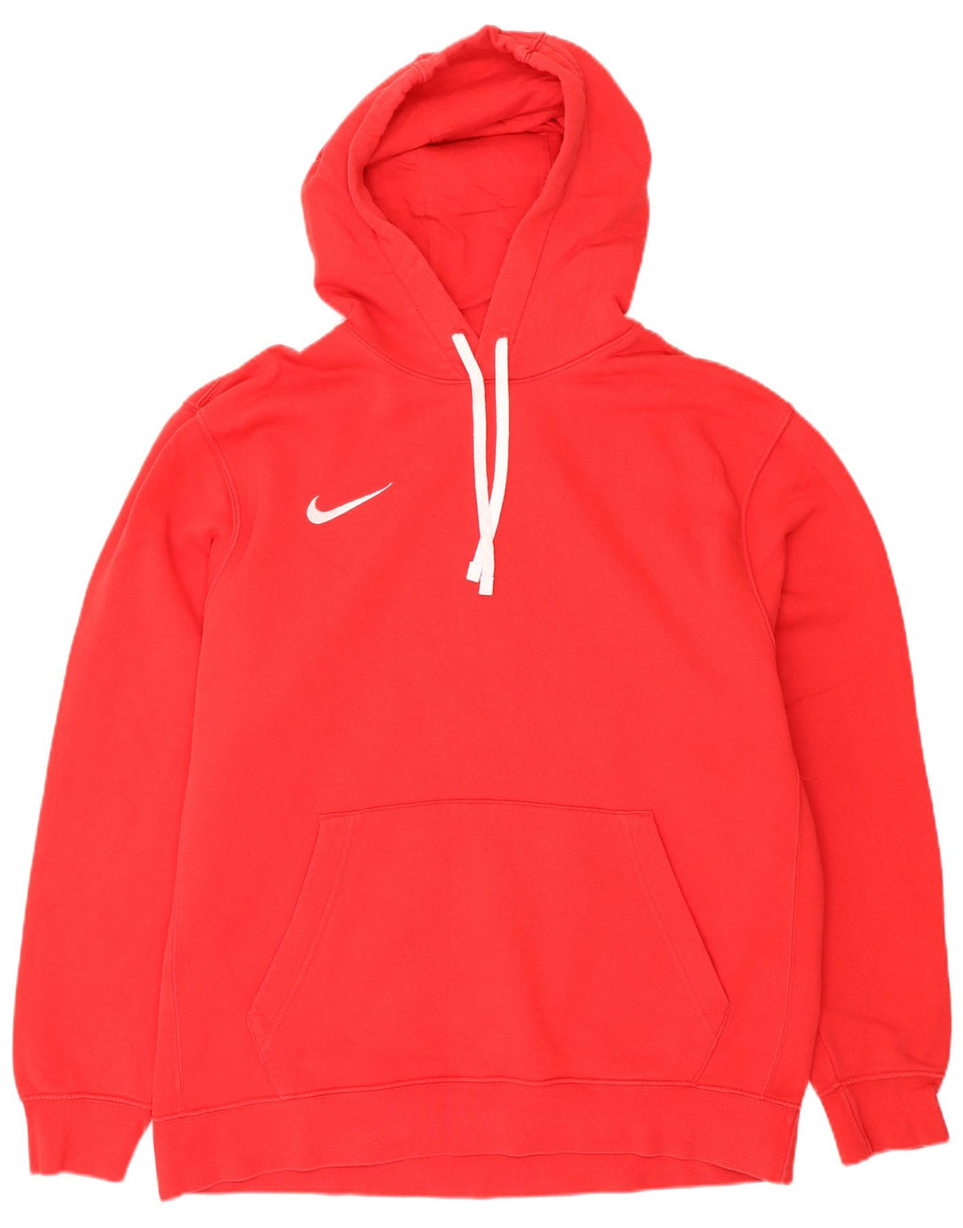 Nike Mens Hoodie Jumper XL Red Cotton