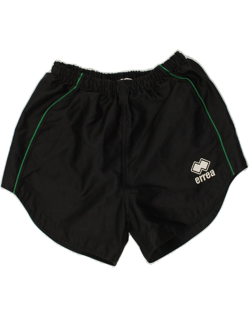 ERREA Mens Sport Shorts XS Black Polyester | Vintage Errea | Thrift | Second-Hand Errea | Used Clothing | Messina Hembry 