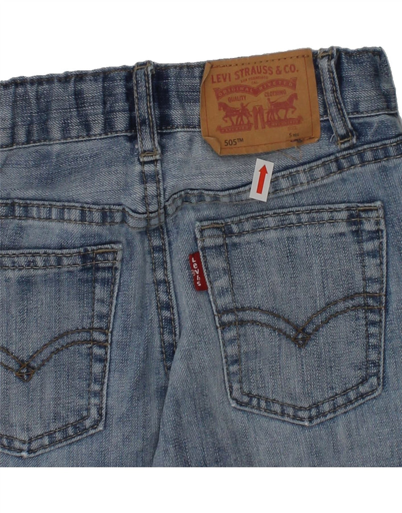 LEVI'S Boys 505 Regular Straight Jeans 4-5 Years W20 L17  Blue Cotton | Vintage Levi's | Thrift | Second-Hand Levi's | Used Clothing | Messina Hembry 
