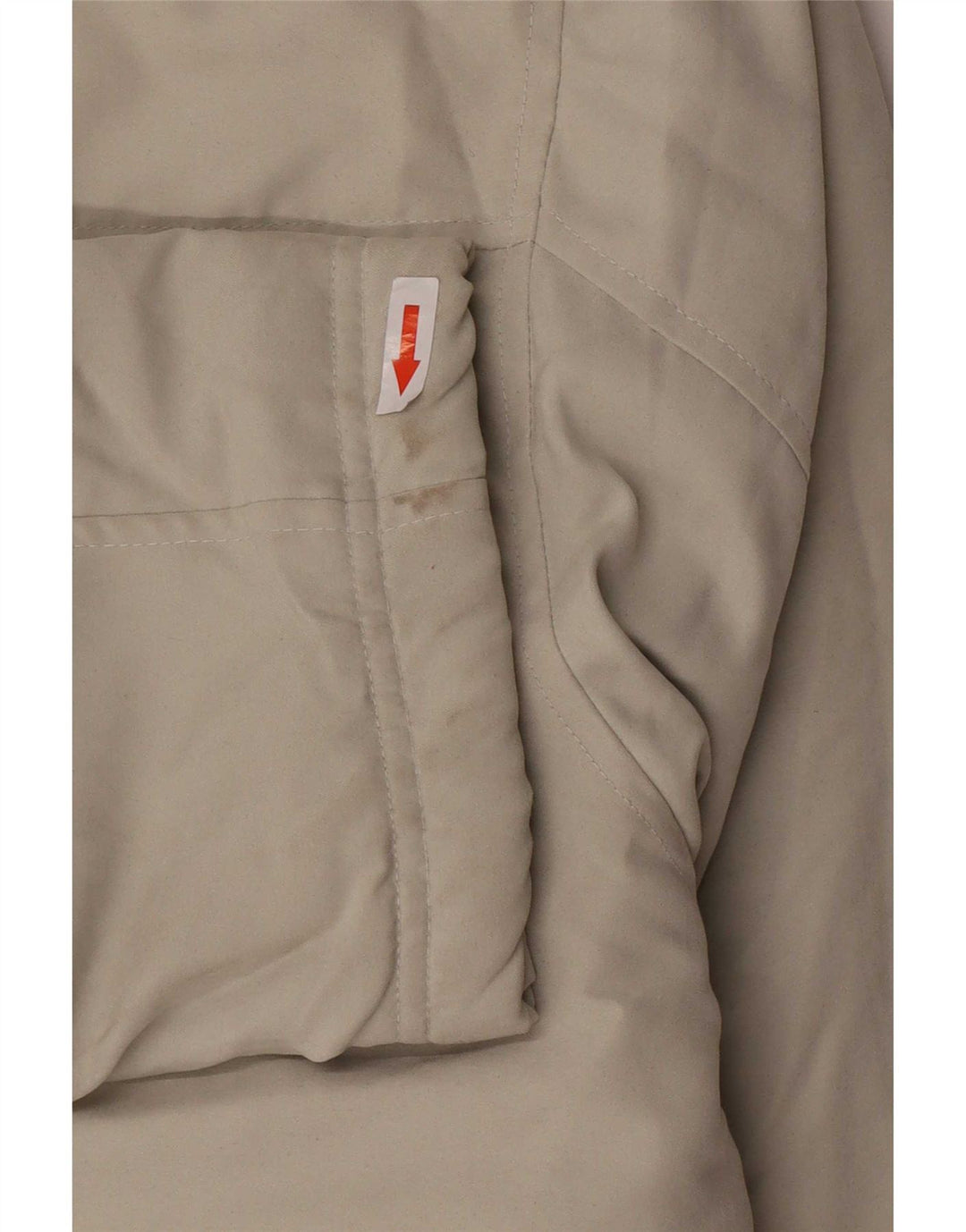 Vintage Mens Bomber Jacket UK 42 XL Beige Colourblock Polyester
