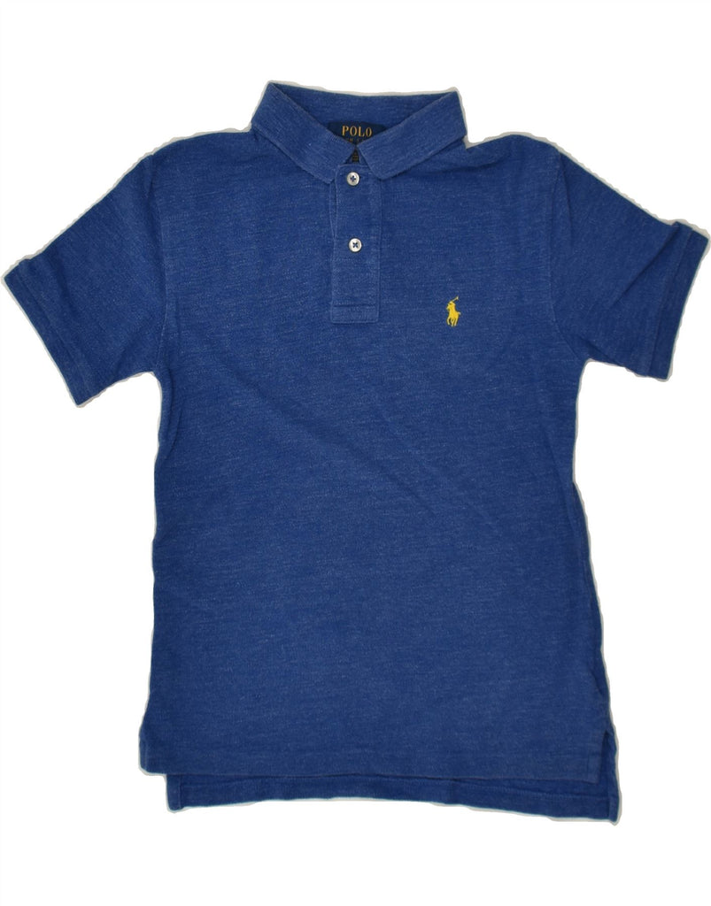 POLO RALPH LAUREN Boys Polo Shirt 7-8 Years Small  Blue Cotton | Vintage Polo Ralph Lauren | Thrift | Second-Hand Polo Ralph Lauren | Used Clothing | Messina Hembry 