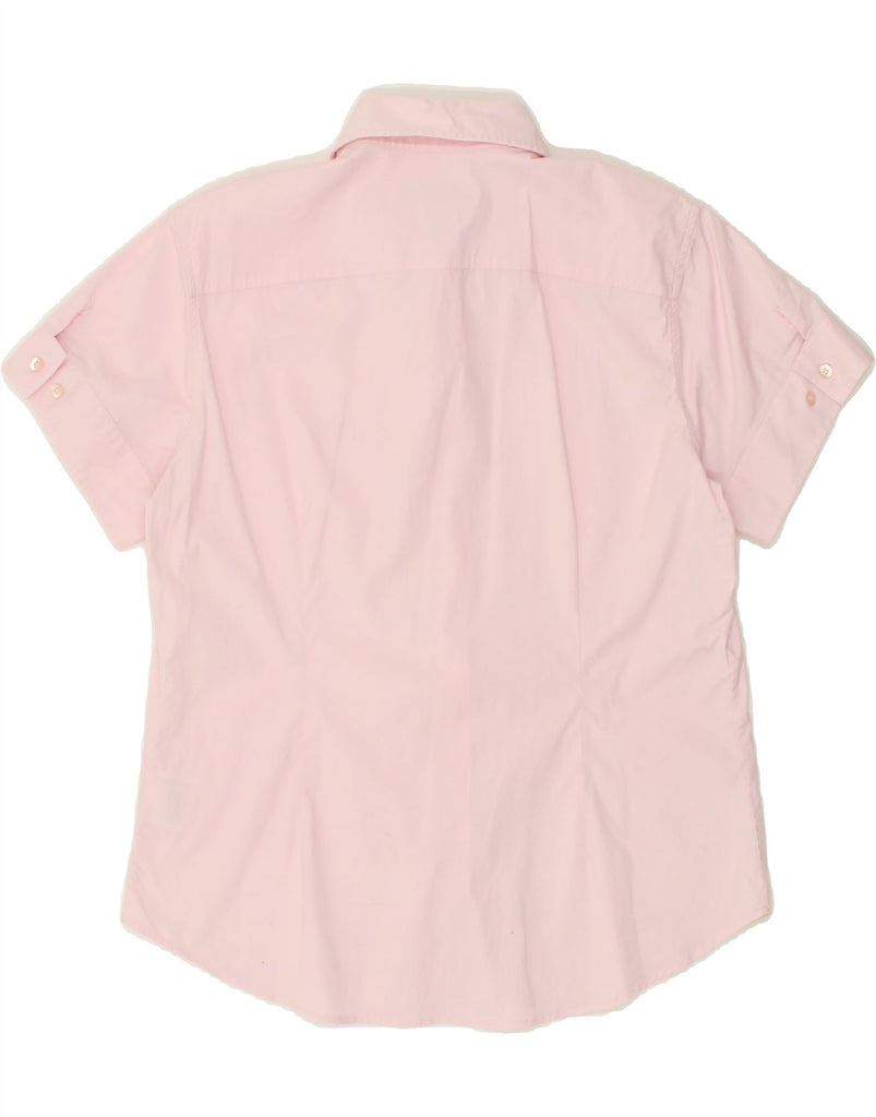 GANT Womens Slim Fit Short Sleeve Shirt UK 18 XL Pink Cotton | Vintage Gant | Thrift | Second-Hand Gant | Used Clothing | Messina Hembry 